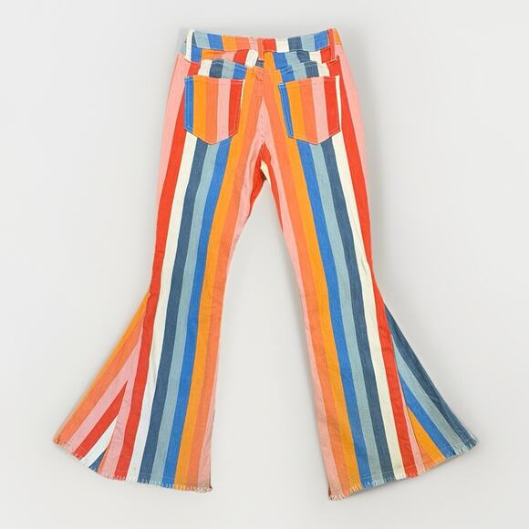 Saints & Hearts High Rise Extreme Flare Jenas Women’s Size M Multicolor Boho - Picture 2 of 8